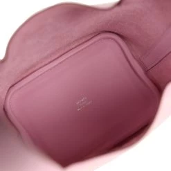 Hermès Hermes Micro Picotin Lock 14 "Lucky Daisy" Mauve Sylvestre Swift Palladium Hardware 16 Hermès Hermes Micro Picotin Lock 14 "Lucky Daisy" Mauve Sylvestre Swift Palladium Hardware -Online Bag Store H PI 230728 5 RT 07