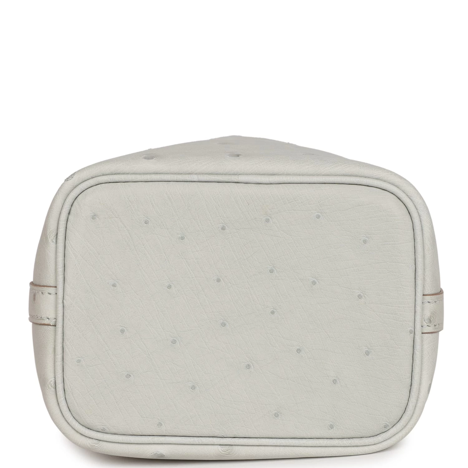 Hermès Hermes Micro Picotin 14 Gris Perle Ostrich Palladium Hardware 8 Hermès Hermes Micro Picotin 14 Gris Perle Ostrich Palladium Hardware - Image 6