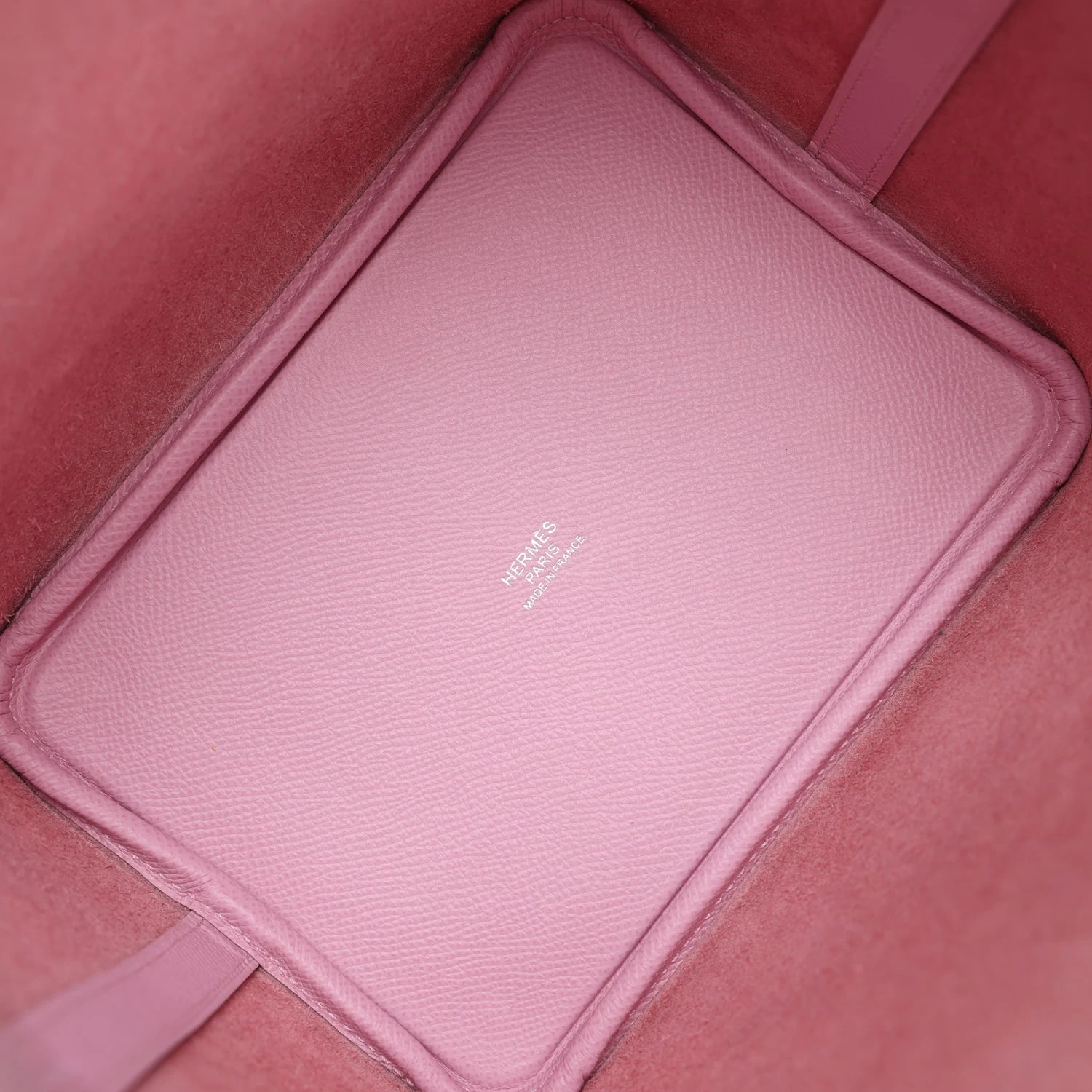 Hermès Hermes Picotin 18 Tressage De Cuir Mauve Sylvestre Epsom Palladium Hardware 9 Hermès Hermes Picotin 18 Tressage De Cuir Mauve Sylvestre Epsom Palladium Hardware - Image 7