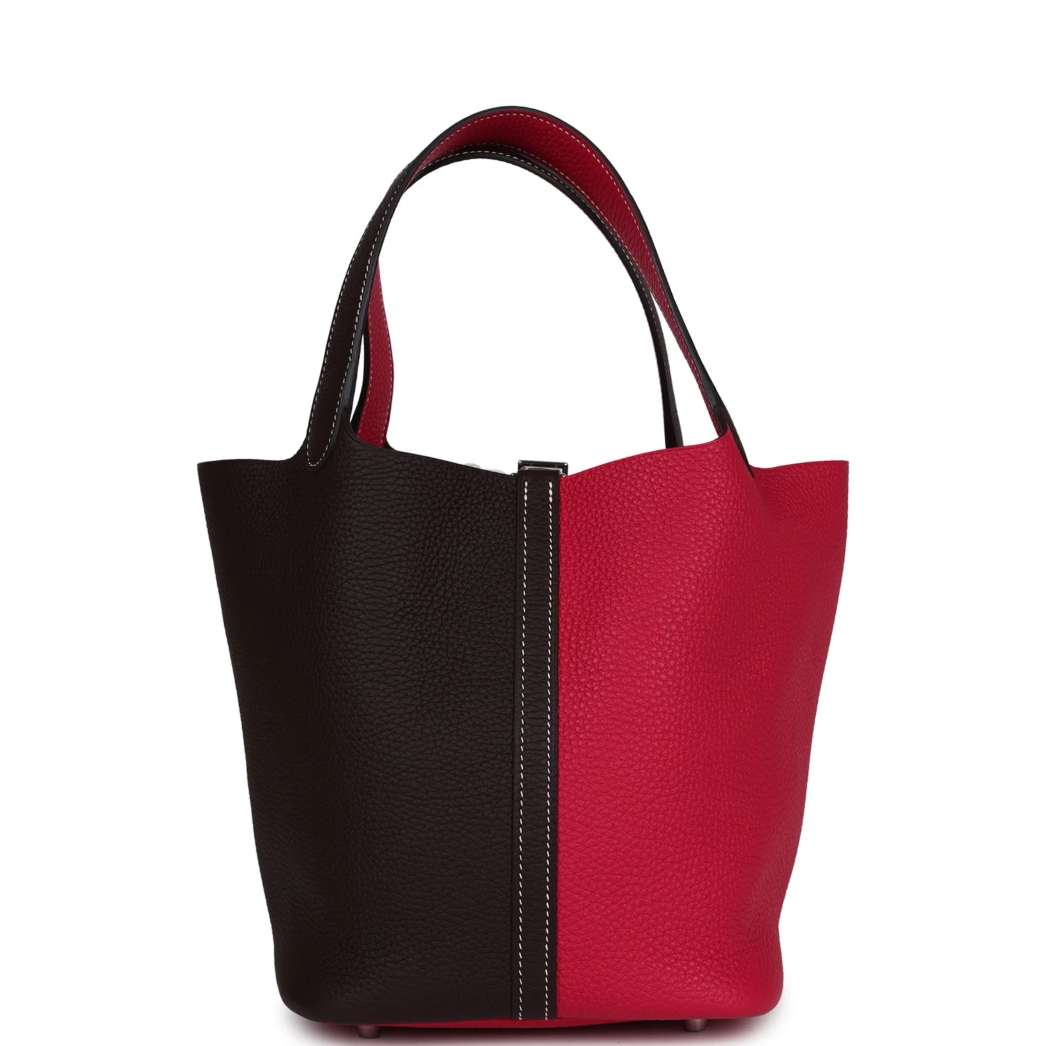 Hermès Hermes Picotin 22 Casaque Rouge Sellier And Framboise Clemence Palladium Hardware 7 Hermès Hermes Picotin 22 Casaque Rouge Sellier And Framboise Clemence Palladium Hardware - Image 5