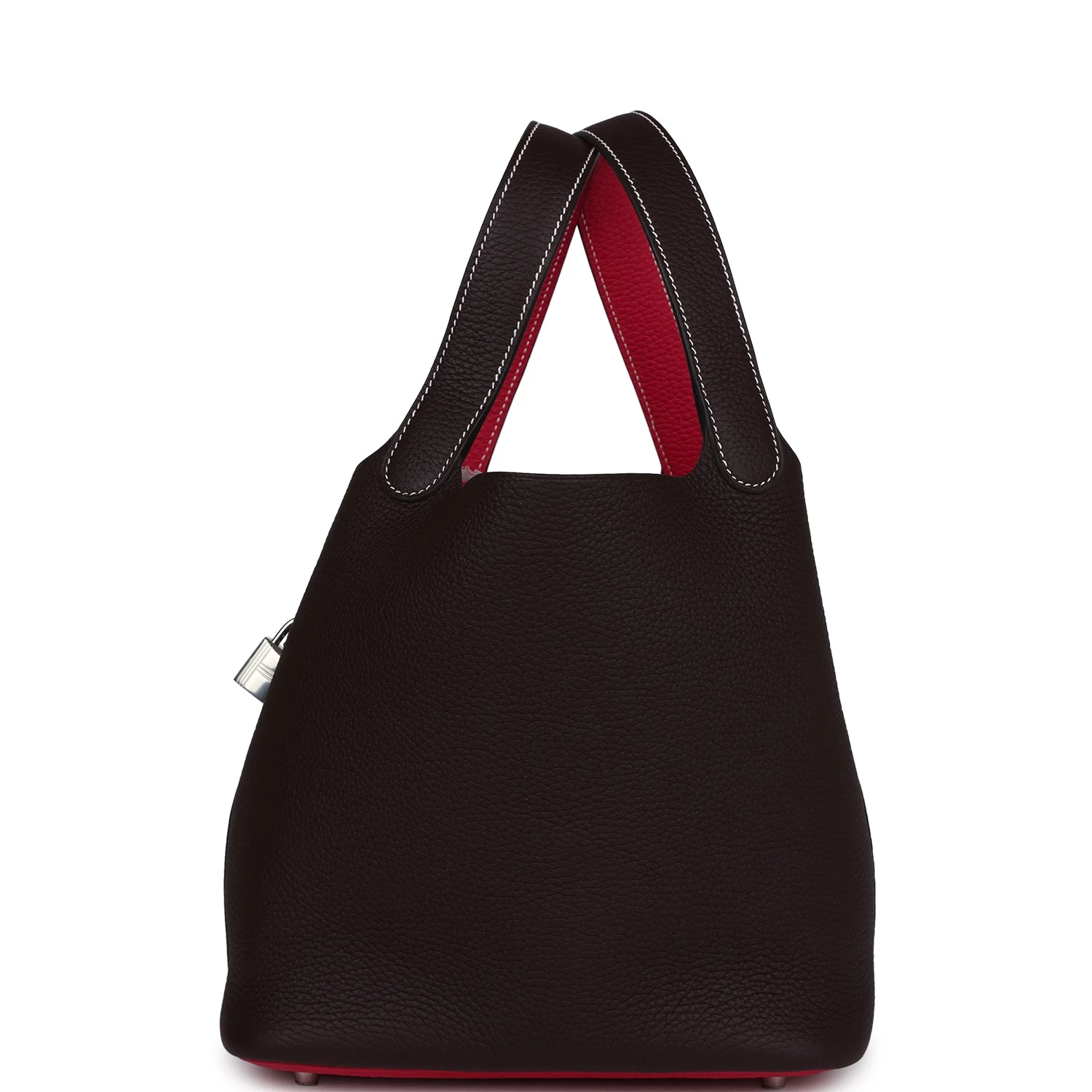 Hermès Hermes Picotin 22 Casaque Rouge Sellier And Framboise Clemence Palladium Hardware 8 Hermès Hermes Picotin 22 Casaque Rouge Sellier And Framboise Clemence Palladium Hardware - Image 6