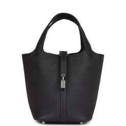 Hermès Hermes Picotin Lock 18 Caban Clemence Palladium Hardware