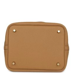 Hermès Hermes Picotin Lock 22 Biscuit Clemence Gold Hardware 15 Hermès Hermes Picotin Lock 22 Biscuit Clemence Gold Hardware -Online Bag Store H PI 231212 1 TC 06