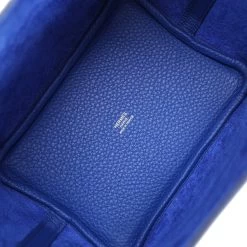 Hermès Hermes Picotin Lock 18 Bleu Royal Clemence Palladium Hardware -Online Bag Store H PI 231212 3 TC 08