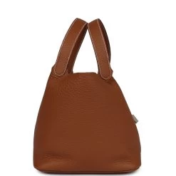 Hermès Hermes Picotin Lock 22 Gold Clemence Palladium Hardware -Online Bag Store H PI 23206 1 TC 04