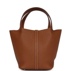 Hermès Hermes Picotin Lock 22 Gold Clemence Palladium Hardware -Online Bag Store H PI 23206 1 TC 05