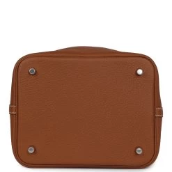 Hermès Hermes Picotin Lock 22 Gold Clemence Palladium Hardware -Online Bag Store H PI 23206 1 TC 06