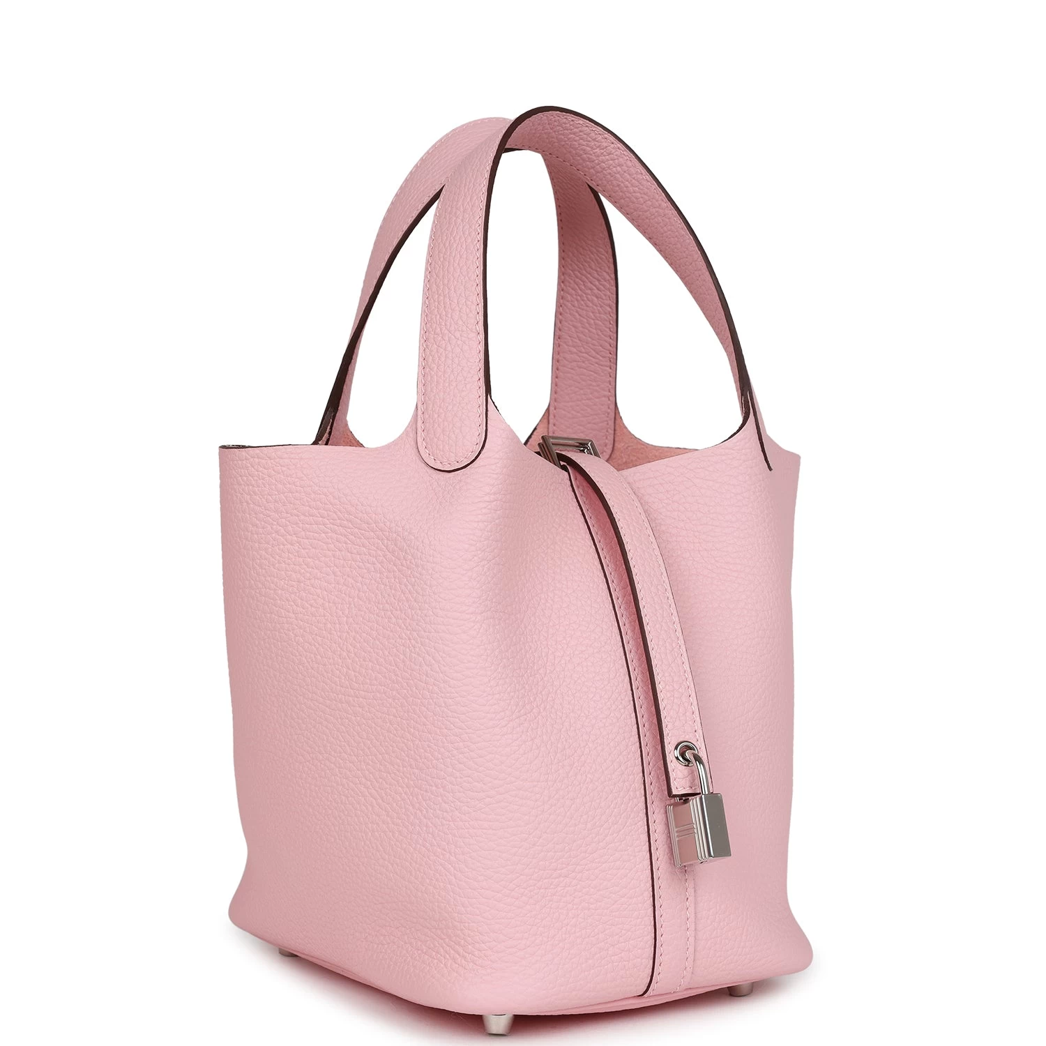 Hermès Hermes Picotin Lock 18 Rose Sakura Clemence Palladium Hardware 4 Hermès Hermes Picotin Lock 18 Rose Sakura Clemence Palladium Hardware - Image 2