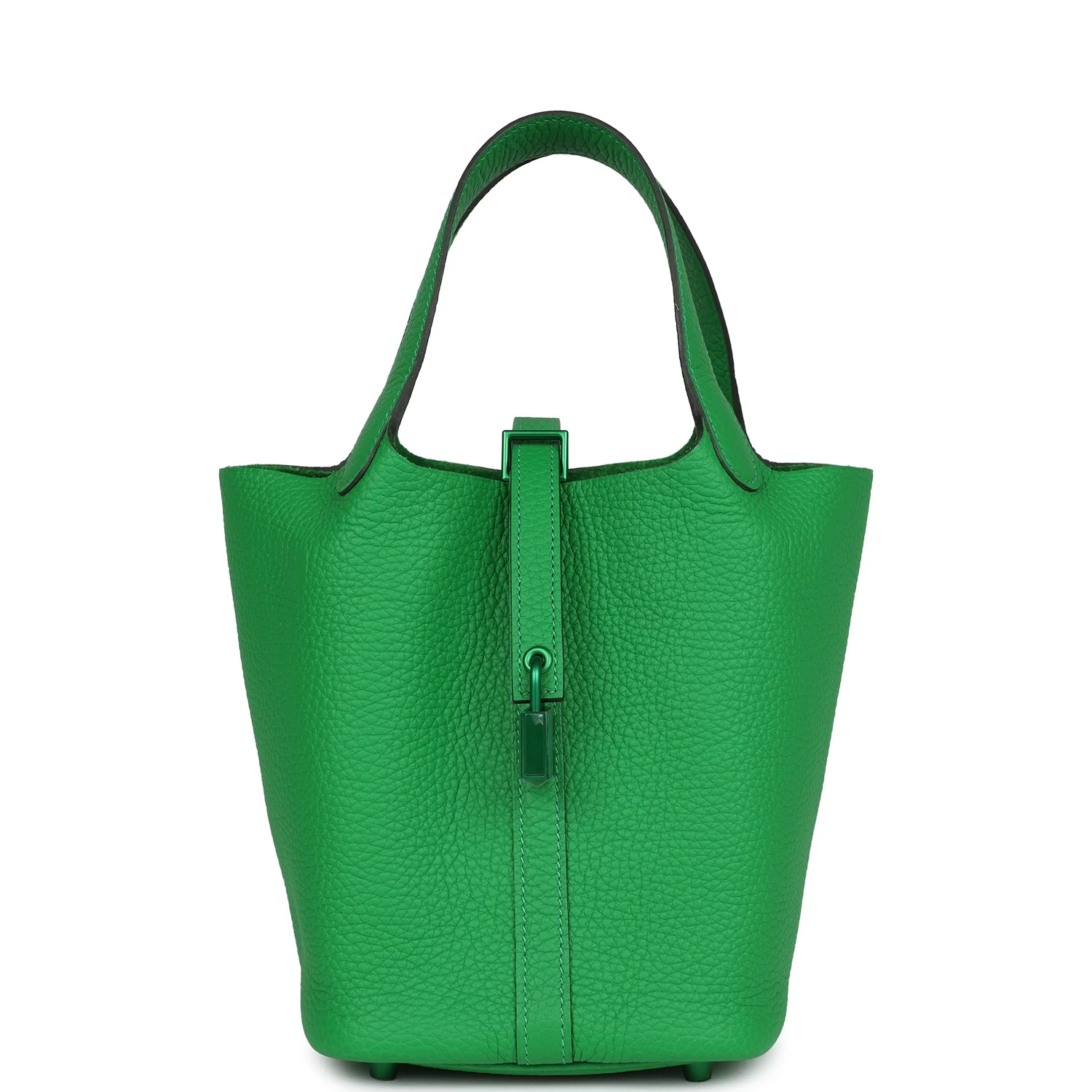 Hermès Hermes Monochrome Picotin 18 Bambou Clemence Green Hardware 3 Hermès Hermes Monochrome Picotin 18 Bambou Clemence Green Hardware