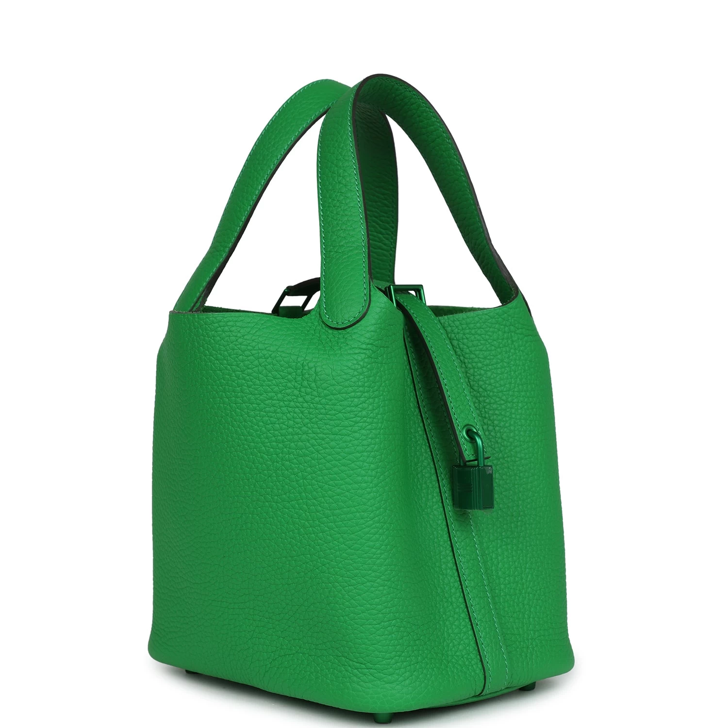 Hermès Hermes Monochrome Picotin 18 Bambou Clemence Green Hardware 4 Hermès Hermes Monochrome Picotin 18 Bambou Clemence Green Hardware - Image 2