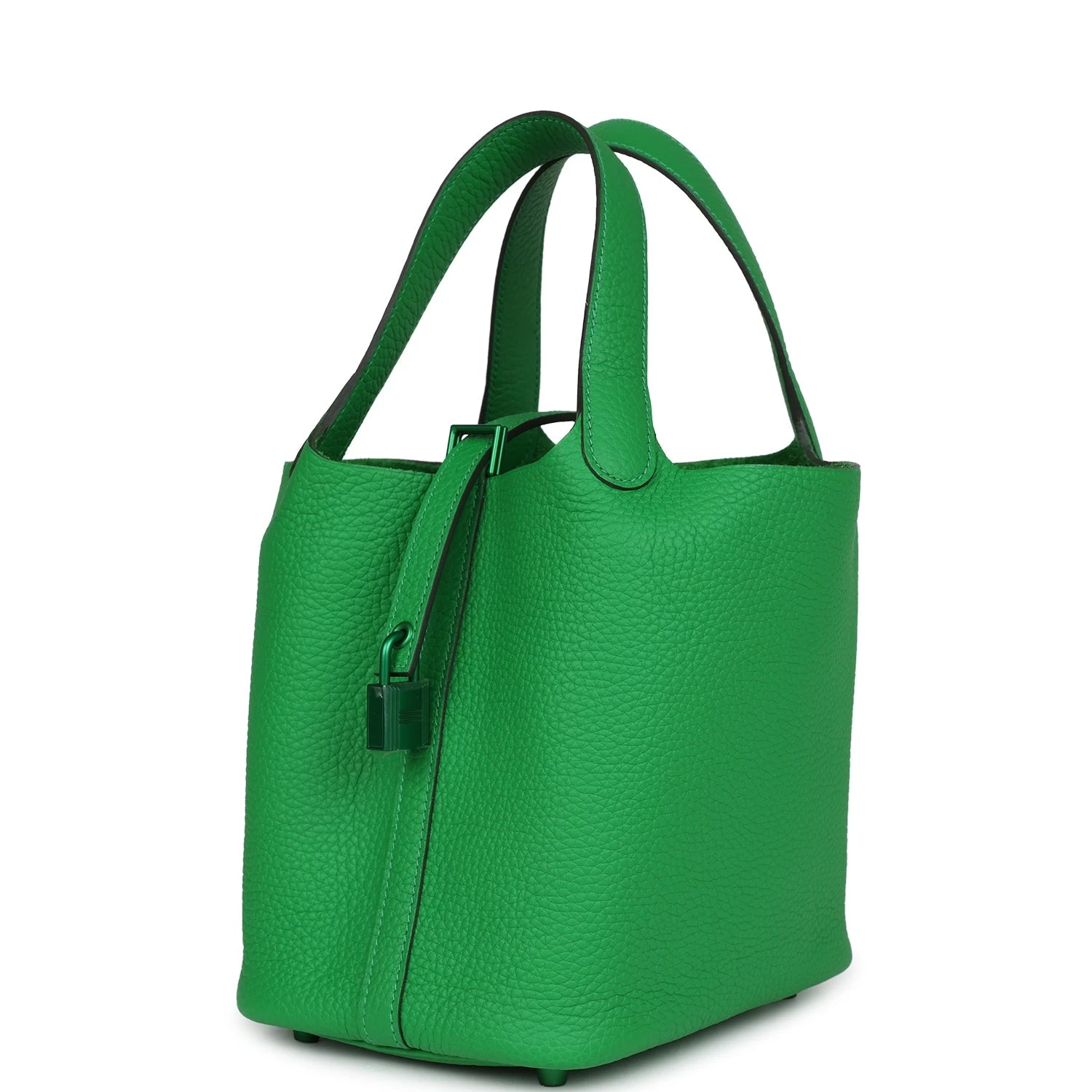 Hermès Hermes Monochrome Picotin 18 Bambou Clemence Green Hardware 7 Hermès Hermes Monochrome Picotin 18 Bambou Clemence Green Hardware - Image 5