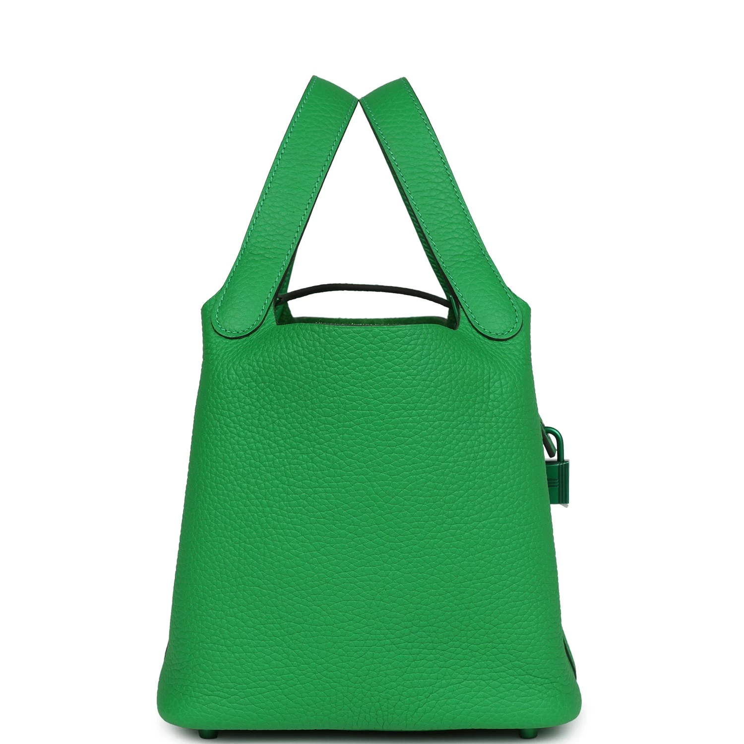 Hermès Hermes Monochrome Picotin 18 Bambou Clemence Green Hardware 5 Hermès Hermes Monochrome Picotin 18 Bambou Clemence Green Hardware - Image 3