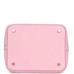 Hermès Hermes Picotin Lock 22 Mauve Sylvestre Clemence Palladium Hardware 15 Hermès Hermes Picotin Lock 22 Mauve Sylvestre Clemence Palladium Hardware -Online Bag Store H PI 240122 2 CC 06