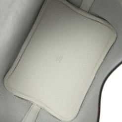 Hermès Hermes Picotin Lock 18 New White Clemence Palladium Hardware -Online Bag Store H PI 240202 1 LL 07