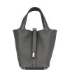 Hermès Hermes Picotin Lock 18 Gris Meyer Clemence Palladium Hardware -Online Bag Store H PI 240205 1 01