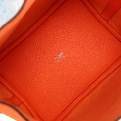 Hermès Hermes Picotin Lock 18 Orange Minium Clemence Palladium Hardware -Online Bag Store H PI 240219 1 KT 08
