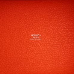 Hermès Hermes Picotin Lock 18 Orange Minium Clemence Palladium Hardware -Online Bag Store H PI 240219 1 KT 09