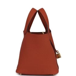 Hermès Hermes Picotin Lock 18 Cuivre Clemence Gold Hardware -Online Bag Store H PI 240227 1 JL 04