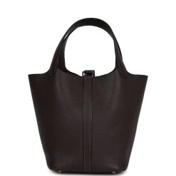 Hermès Hermes Picotin Lock 18 Ebene Barenia Faubourg Gold Hardware -Online Bag Store H PI 240311 3 05