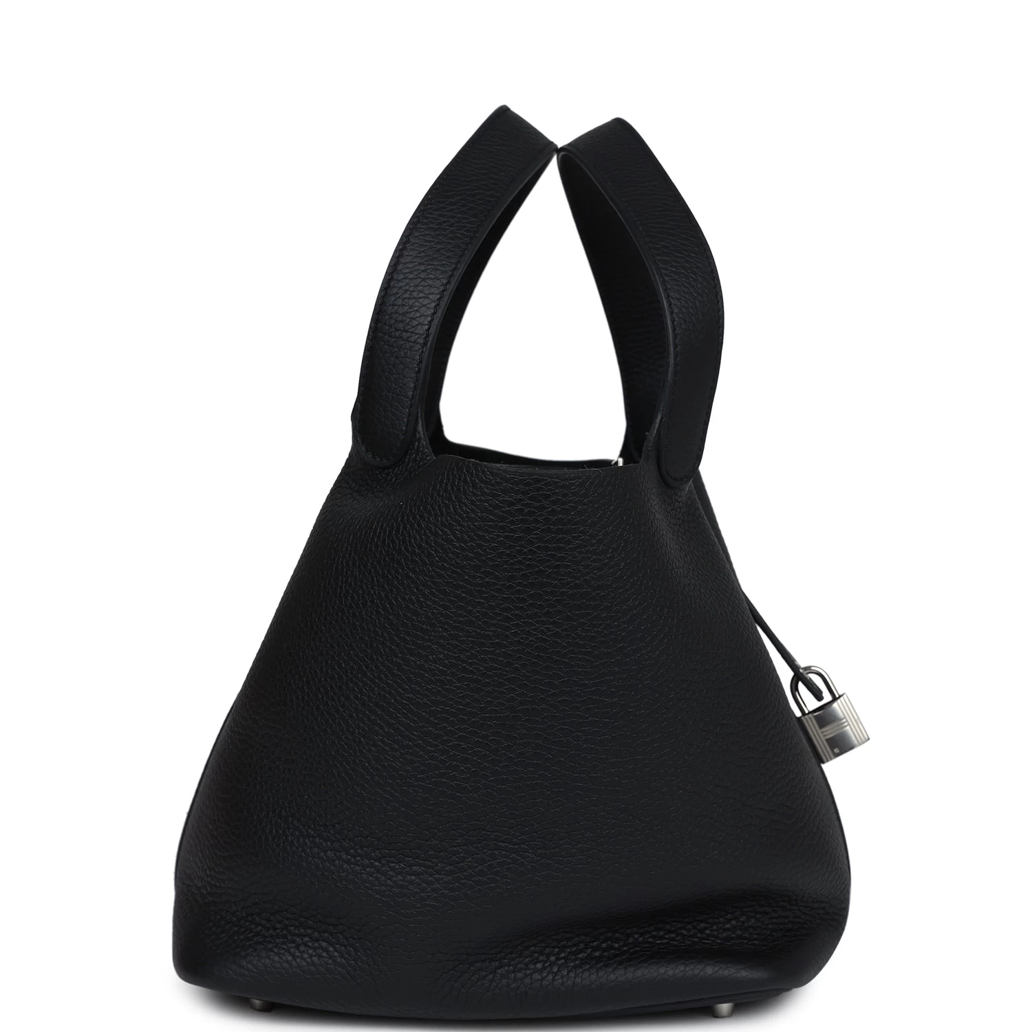 Hermès Hermes Picotin Lock 22 Black Clemence Palladium Hardware 5 Hermès Hermes Picotin Lock 22 Black Clemence Palladium Hardware - Image 3