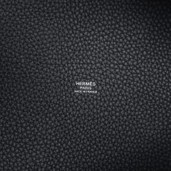 Hermès Hermes Picotin Lock 22 Black Clemence Palladium Hardware 17 Hermès Hermes Picotin Lock 22 Black Clemence Palladium Hardware -Online Bag Store H PI 240315 2 TC 09