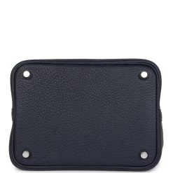 Hermès Hermes Picotin Lock 18 Bleu Nuit Clemence Palladium Hardware 15 Hermès Hermes Picotin Lock 18 Bleu Nuit Clemence Palladium Hardware -Online Bag Store H PL 093022 1 06