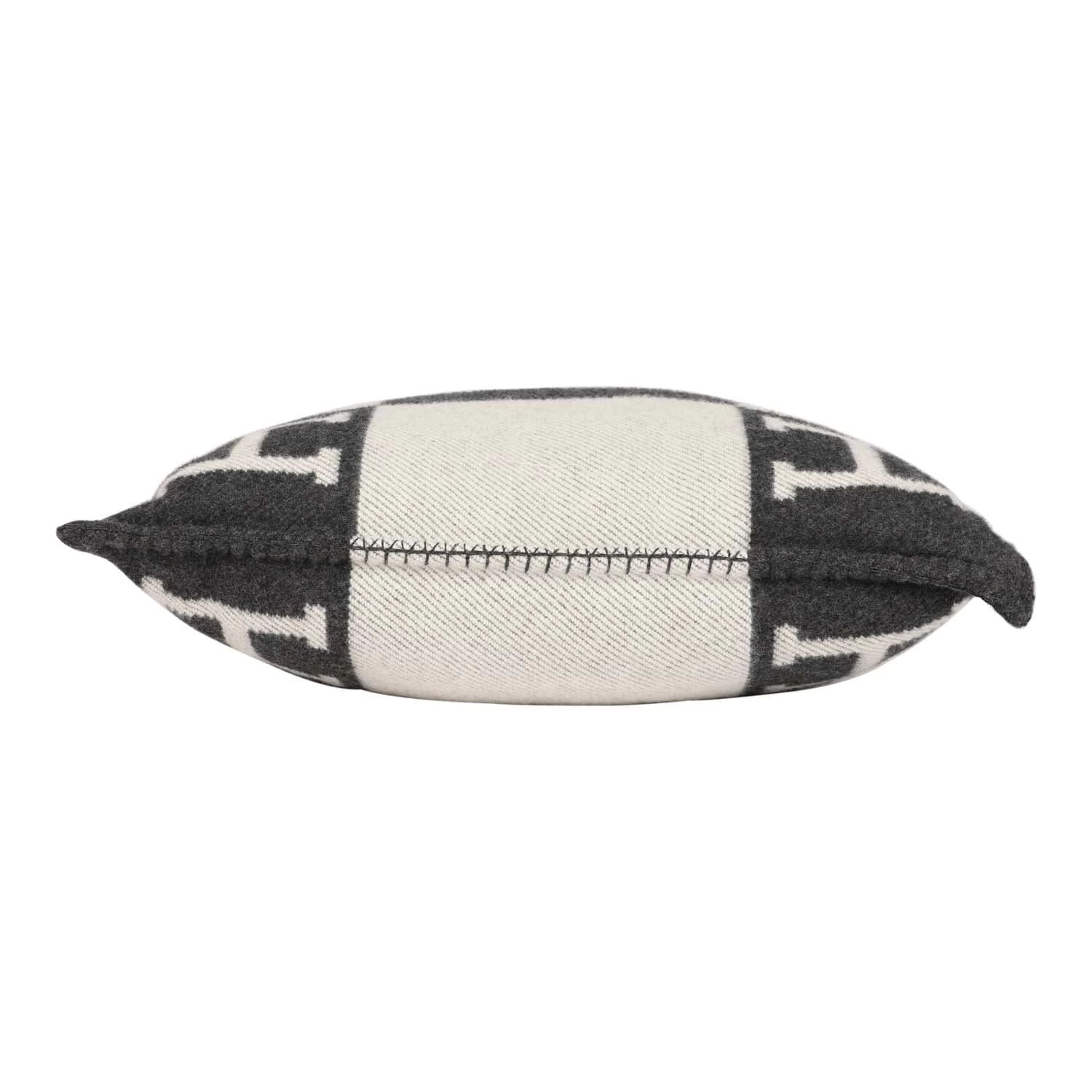 Hermès Hermes "Avalon" Ecru And Gris Fonce Signature H Cushion PM Single 5 Hermès Hermes "Avalon" Ecru And Gris Fonce Signature H Cushion PM Single - Image 3