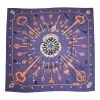 Hermès Hermes "Les Cles" Purple Giant Silk Shawl Scarf 140cm -Online Bag Store H SCA140 101420 4 1