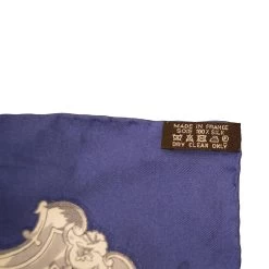 Hermès Hermes "Les Cles" Purple Giant Silk Shawl Scarf 140cm -Online Bag Store H SCA140 101420 4 3