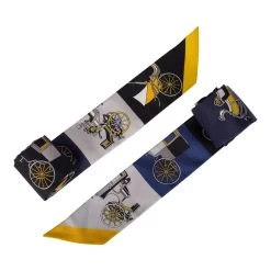 Hermès Hermes "Voitures Exquises" Bleu Marine Silk Twilly Pair -Online Bag Store H SCAO 052121 1 3
