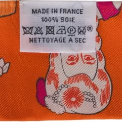Hermès Hermes "Dress Code" Orange Silk Twilly Pair -Online Bag Store H SCAO 072721 1 4