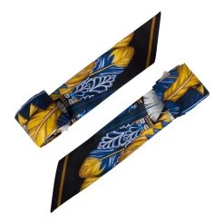 Hermès Hermes "Danse Pacifique" Bleu Nuit Silk Twilly Pair -Online Bag Store H SCAO 082321 2 3