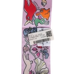 Hermès Hermes "Mille Et Un Lapins" Parme, Rose Vif, Camel Silk Twilly -Online Bag Store H SCAO 231025 1 03