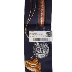 Hermès Hermes "Cavalcades" Marine, Gold, Gris Twilly -Online Bag Store H SCAO 231025 2 03