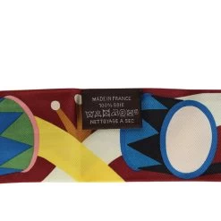 Hermès Hermes "Parade En Fanfare" Vert/Grenat Multi Twilly -Online Bag Store H SCAO 231025 3 03