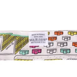 Hermès Hermes "Pantin City" White Silk Twilly -Online Bag Store H SCAO 231109 1 03