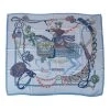 Hermès Hermes "Le Timbalier" Bleu Ciel Washed Silk Twill Scarf 90cm -Online Bag Store H SCAO90 080421 5 1
