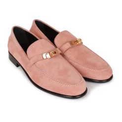 Hermès Hermes Destin Loafer Rose Aube Suede Rose Gold Hardware 38 14 Hermès Hermes Destin Loafer Rose Aube Suede Rose Gold Hardware 38 -Online Bag Store H SH 230414 1 03