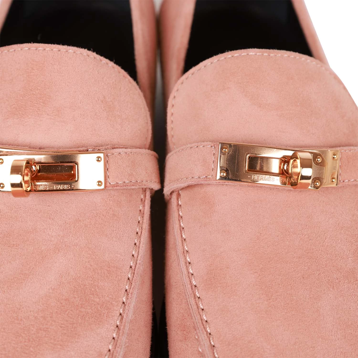 Hermès Hermes Destin Loafer Rose Aube Suede Rose Gold Hardware 38 10 Hermès Hermes Destin Loafer Rose Aube Suede Rose Gold Hardware 38 - Image 8