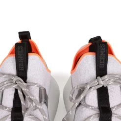 Hermès Hermes Duel Sneakers Silver, Black, And Orange Calfskin And Rubber 40 -Online Bag Store H SN 230705 1 07
