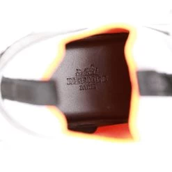 Hermès Hermes Duel Sneakers Silver, Black, And Orange Calfskin And Rubber 40 -Online Bag Store H SN 230705 1 08