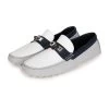 Hermès Hermes Irving Loafer White, Bleu Glacier, Bleu Nuit Epsom Palladium Hardware 42 EU -Online Bag Store H SN 231017 1 NU 02