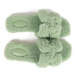 Hermès Hermes Oran Sandals Vert D'eau Woolskin 37.5 -Online Bag Store H SNDL 091322 2 04