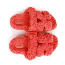 Hermès Hermes Chypre Techno Sandals Orange Woolskin 38 -Online Bag Store H SNDL 092222 4 RT 05 59493f68 de00 4564 b290 8e50c452ce0e