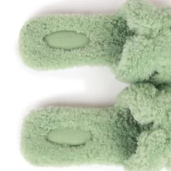 Hermès Hermes Oran Sandals Vert D'eau Woolskin 37 -Online Bag Store H SNDL 100722 1 07