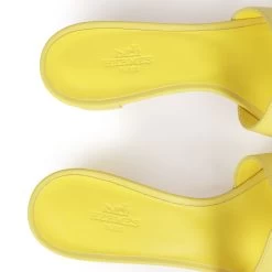 Hermès Hermes Oasis Sandals Lime Epsom 37 -Online Bag Store H SNDL 101722 1 09