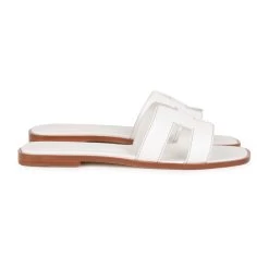 Hermès Hermes Oran Sandals White Box Calfskin 38 -Online Bag Store H SNDL 102522 1 06