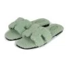 Hermès Hermes Oran Sandals Vert D'eau Woolskin 41 -Online Bag Store H SNDL 112221 1 CG 02