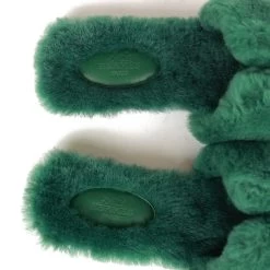 Hermès Hermes Oran Sandals Vert Anglais Shearling 37 -Online Bag Store H SNDL 230324 3 MX 07