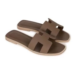 Hermès Hermes Oran Sandals Etoupe Epsom 35 -Online Bag Store H SNDL 230324 5 MX 03